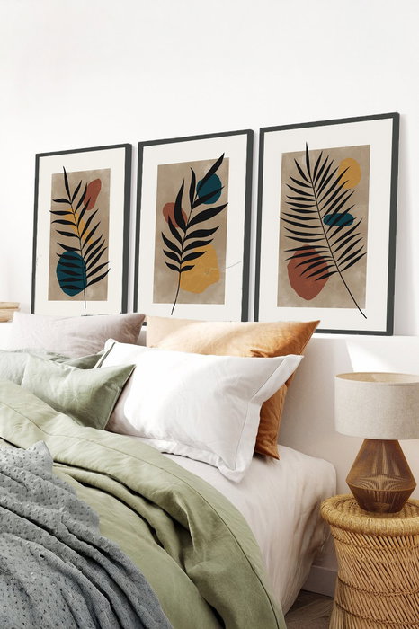 Wallity Huhu483S Pintura Decorativa en MDF con Marco (3 Piezas) 50 x 70 cm Wallity Huhu483S Pintura Decorativa en MDF con Marco (3 Piezas) 50 x 70 cm